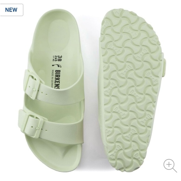 NWT - BIRKENSTOCK - Arizona Essentials Eva Sandals - Faded Lime 🍋‍🟩 - Picture 3 of 16
